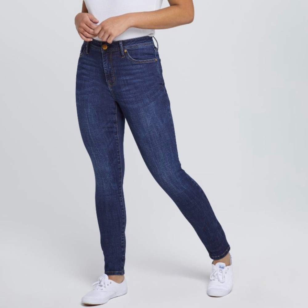 Seven7 Mid Rise Sunrise Skinny Jean Size 6 Barracuda